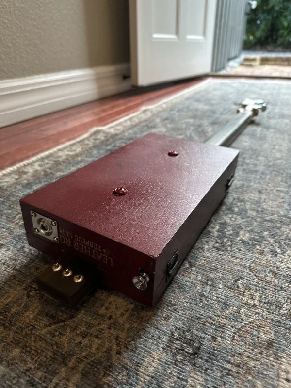 3-String Leather Rose Guitar - Image 2